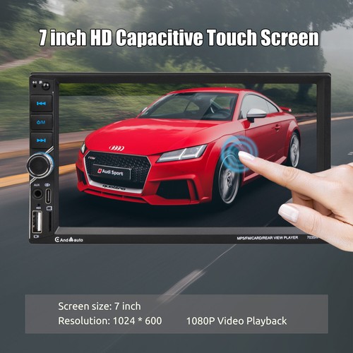 7 Zoll 2 DIN Autoradio Wireless Apple Carplay Android Autoradio Bluetooth + Kamera - Bild 3 von 14