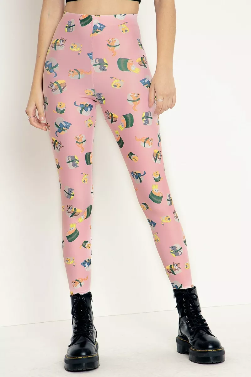 Black Milk Sushi Cats HWMF Leggings Size Large L