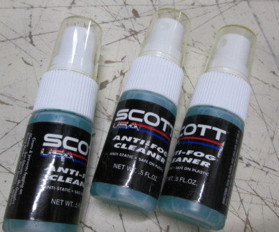 SCOTT ANT-FOG SPRAY - FOR GOGGLES AND HELMET FACE SHIELDS / VISORS - GETS 3