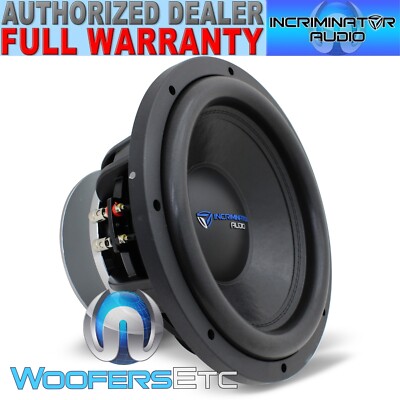 INCRIMINATOR AUDIO BL12D4 12'' 750W RMS DUAL 4-OHM CAR SUBWOOFER BASS SPEAKER NEW