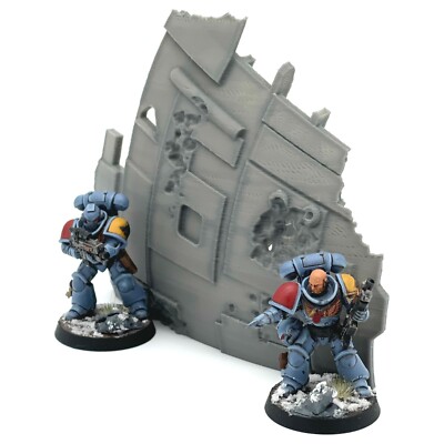 Raumschiff Wrack Sci-Fi Ruine 28mm Gelände Landschaft Grimdark Star Wars Legion