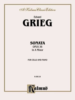 Sonata Opus 36 in A Minor : For Cello and Piano, Paperback by Grieg, Edvard (...