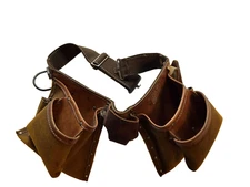 Action Leathercraft Tool Work Belt Genuine Brown Leather # 427 