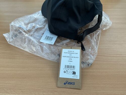 Gorra ASICS Performance Negra Unisex Adultos Talla Mediana Nueva Tenis Ligera - Imagen 5 de 6
