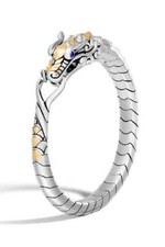 100% AUTH NEW WOMEN JOHN HARDY LEGENDS NAGA SILVER & GOLD DRAGON BRACELET US M