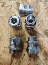 Lot of 3 Metal Cable Gland Connector M25 Thread Cable Range 7-10mm