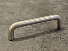 Lot Of 5 Wire Pull Modern 4 Inch Cabinet Hardware Handle Knob Brushed Nickel