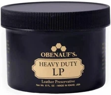OBENAUF'S HEAVY DUTY LP LEATHER PRESERVATIVE , 8 OZ. JAR - BRAND NEW