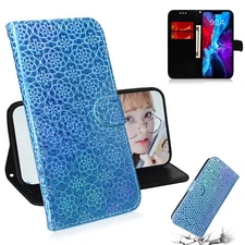 Bling Laser Flower Wallet Phone Case For Nokia Motorola Oneplus Xiaomi Redmi 1+