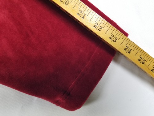 JM Collection Red Velour Jacket Womens XL Cotton/Polyester/Spandex Solid Zip Up - Picture 11 of 12