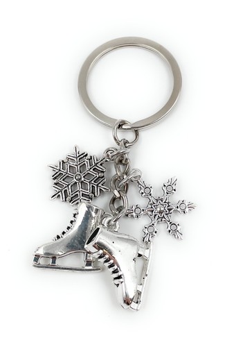 Balacoo Porte-clés Patin à Roulettes En Alliage De Zinc, Argent