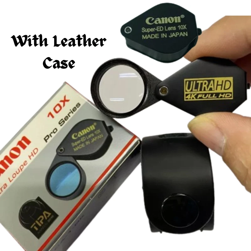 Canon Magnifying Glass CA Ultra HD 10x18mm Lens ED Multi-Coated Gem Amulet - Picture 1 of 11