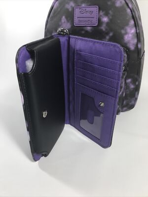 Loungefly Disney Villains Acid Wash Mini Backpack & Tech  display picture 3