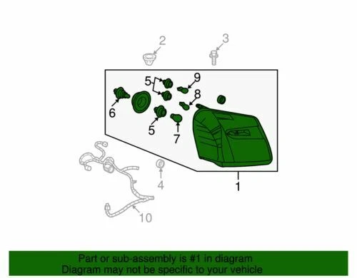 Conjunto compuesto lado derecho Chevrolet Equinox genuino GM 2005-2009 15888059 Foto 2 de 2