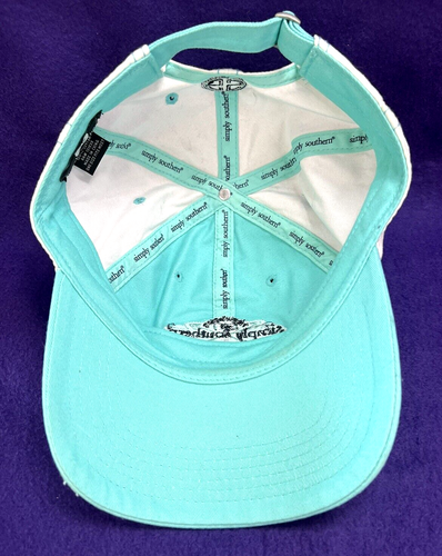 Women's Simply Southern Keep It Preppy Strapback Adjustable Hat Cap OSFM - VGUC - Picture 9 of 13