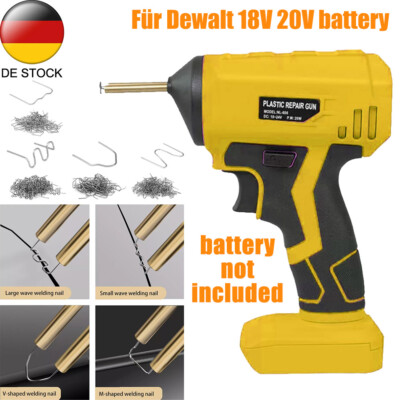 Für Dewalt 18V 20V Akku Schweißgerät Auto Kunststoff Schweißen+4Typen 400Klammer