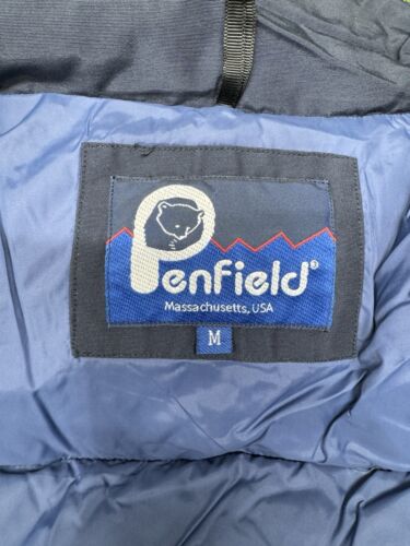 Penfield Outback 60/40 Navy and Plaid Down Puffer Vest Size M Vintage USA - Picture 6 of 6