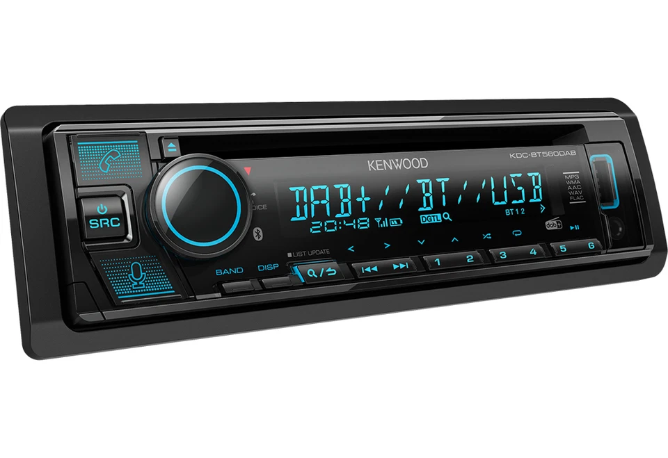 KENWOOD KDC-BT560DAB Autoradio Bluetooth DAB+ Antenna Inclusa - Immagine 2 di 3