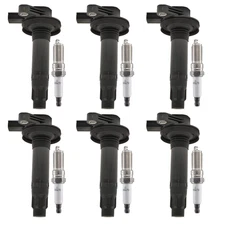 6pcs Ignition Coils + 6pcs Spark Plugs for 11-16 Explorer Edge V6 3.5L 3.7 UF553