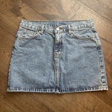 vintage Y2K denim jean skirt Calvin Klein medium large 8 10 11 00 s