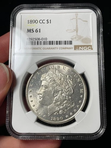 1890-CC NGC MS61 Morgan Silver Dollar Carson City Tough Date