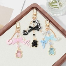 Car Keychain for Women Cute Keychain Bag Charms Bows Heart Keychain Accessories