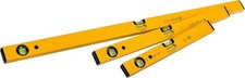 Stabila 19819 70 Single Plumb Box Section Spirit Level 3 Piece Set, 40, 60+100mm