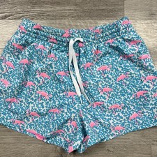 Chubbies The Domingos Are For Flamingos Swim Trunks Mens Small S Blue 4 Inseam