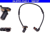 ABS Sensor Raddrehzahl ATE 24.0751-1142.3 FüR Mercedes W202 Klasse C208 A208 SLK