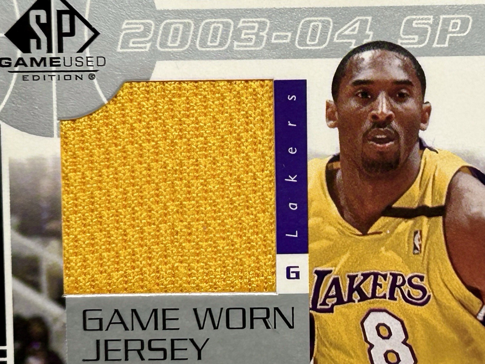 2003-04 Upper Deck SP Game Used Kobe Bryant Authentic Fabrics! Game Worn Jersey! view 8
