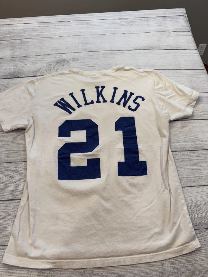 Camisa masculina NBA All Star branca média basquete NBA Mitchell & Ness Wilkins - Imagem 4 de 4