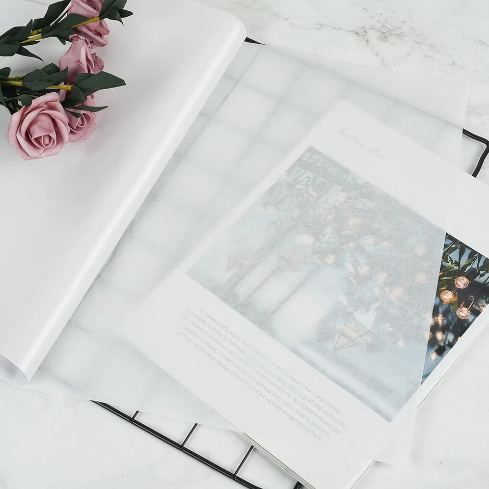 Papel de seda blanco 14"x20" 20"x30" envoltura de embalaje de regalo amortiguación relleno de vacío hágalo usted mismo Foto 2 de 4