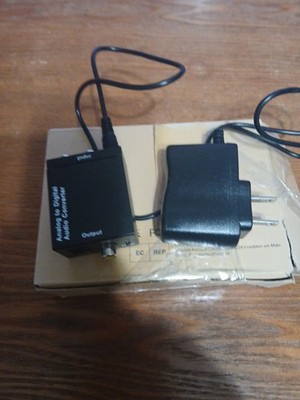 RCA to Optical Audio Converter Analog to Digital 