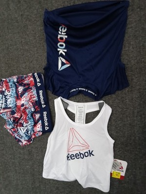 Reebok 3-Piece Toddler Unisex Set Tank + T-Shirt + Shorts Multicolor Size 3T