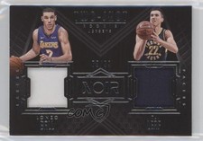 2017-18 Panini Noir Two-Shot Rookie Jerseys 75/99 TJ Leaf Lonzo Ball #LB-TL i5q