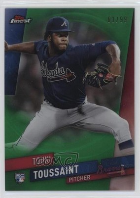2019 Topps Finest Green Refractor 61/99 Touki Toussaint #88 Rookie RC 2p7