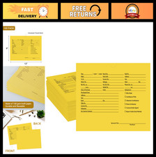 100 Pack Vehicle Deal Jackets 9x12" Printed Envelopes for Car Sales, Dealer Fold