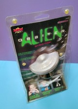 Vintage Uncle Milton Super Science Alien Orbiter Gyro-Top Silver Flying Saucer