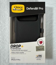 OtterBox Defender for MagSafe With Holster for iPhone 17 Pro , Black Case