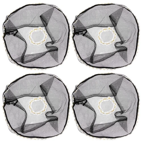 4 Pcs Fan Mesh Cover Protective Net Elastic Opening Fan Safety Guard