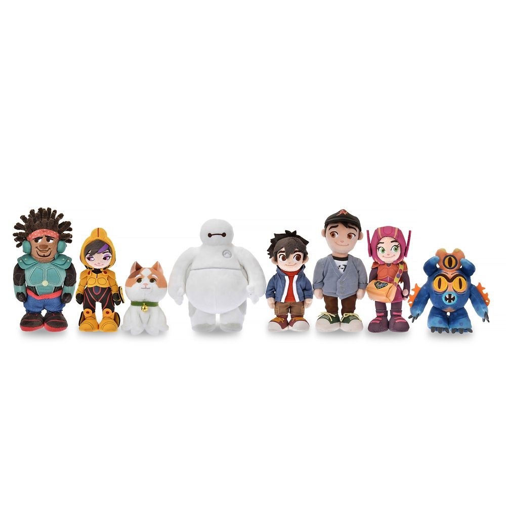 Disney Store Japan Big Hero 6 stanDs Small Plush Set of 8 - Baymax