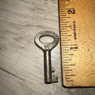 Antique Key For Steamer Trunk, Lock Etc. #84 Unique Tip Design