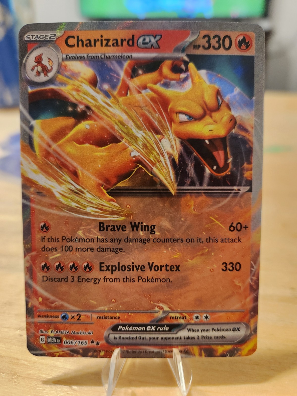 Charizard ex 006/165 - Pokemon 151 - Pokemon TCG - Double Rare Mint