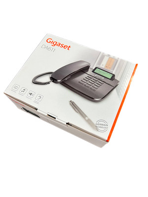 New - Gigaset DA611 Corded Telephone Black - S30350-S212-B121