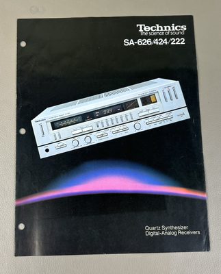 Technics SA/626/424/222 Stereo Receiver Brochure D-1549 | eBay
