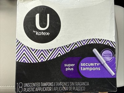 U by Kotex Security Tampons SUPER PLUS Unscented, 18ct
