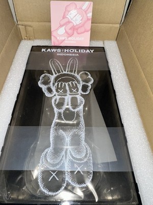 KAWS Holiday Indonesia Black Vinyl Figure Accomplice  New In Box