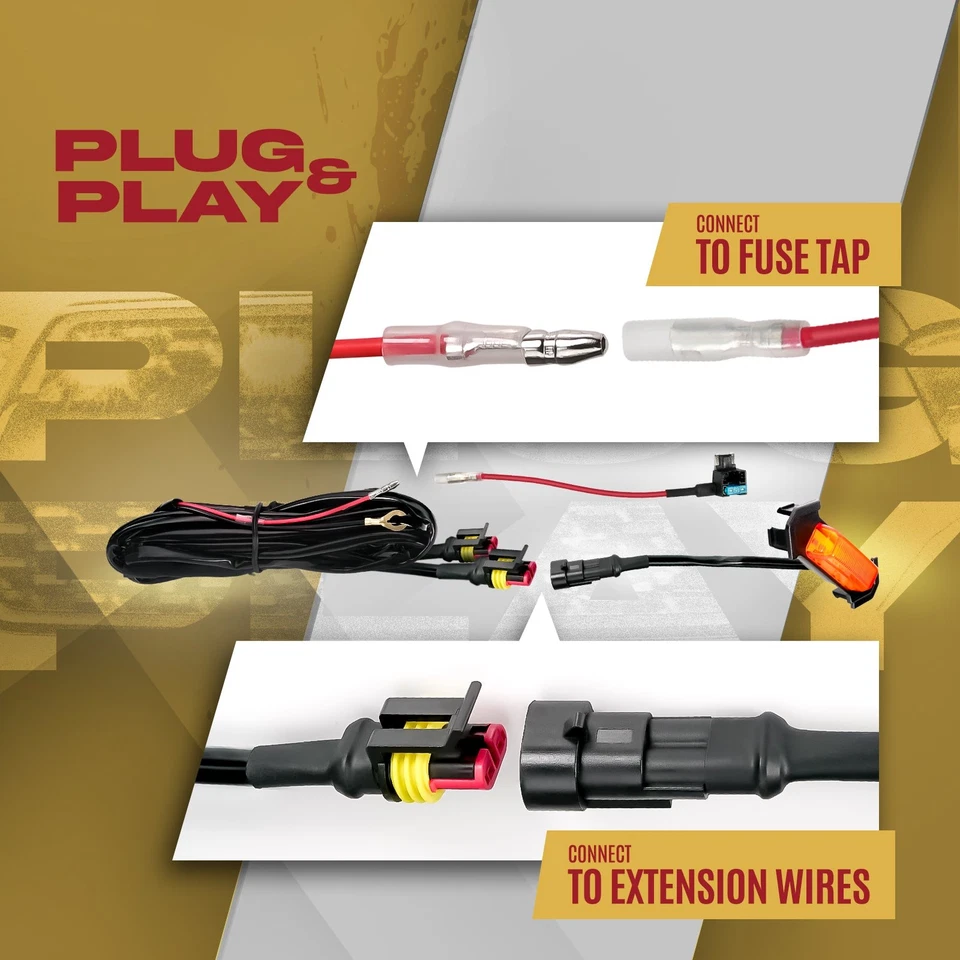 Kit de 4 luces de rejilla LED ámbar OPT7 para Toyota Tacoma TRD Pro 2016-2023 Foto 4 de 4