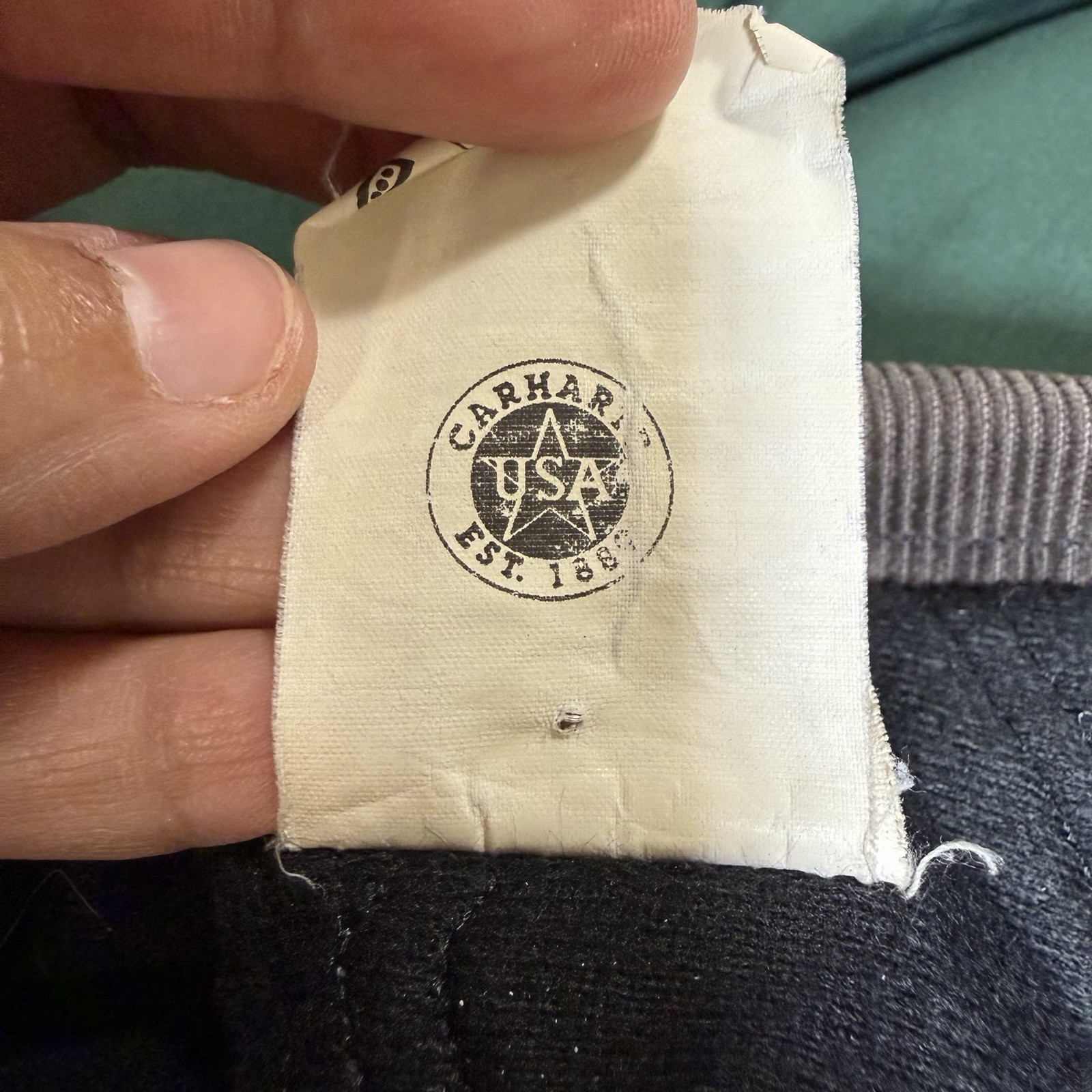 Vintage Carhartt Quilted Santa Fe Jacket “Moss Green” J14 MOS Men’s Medium thumbnail 9