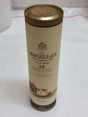 The Macallan 18 Year Old 1986 Empty Box  Sherry Oak Cask 750ml From Japan